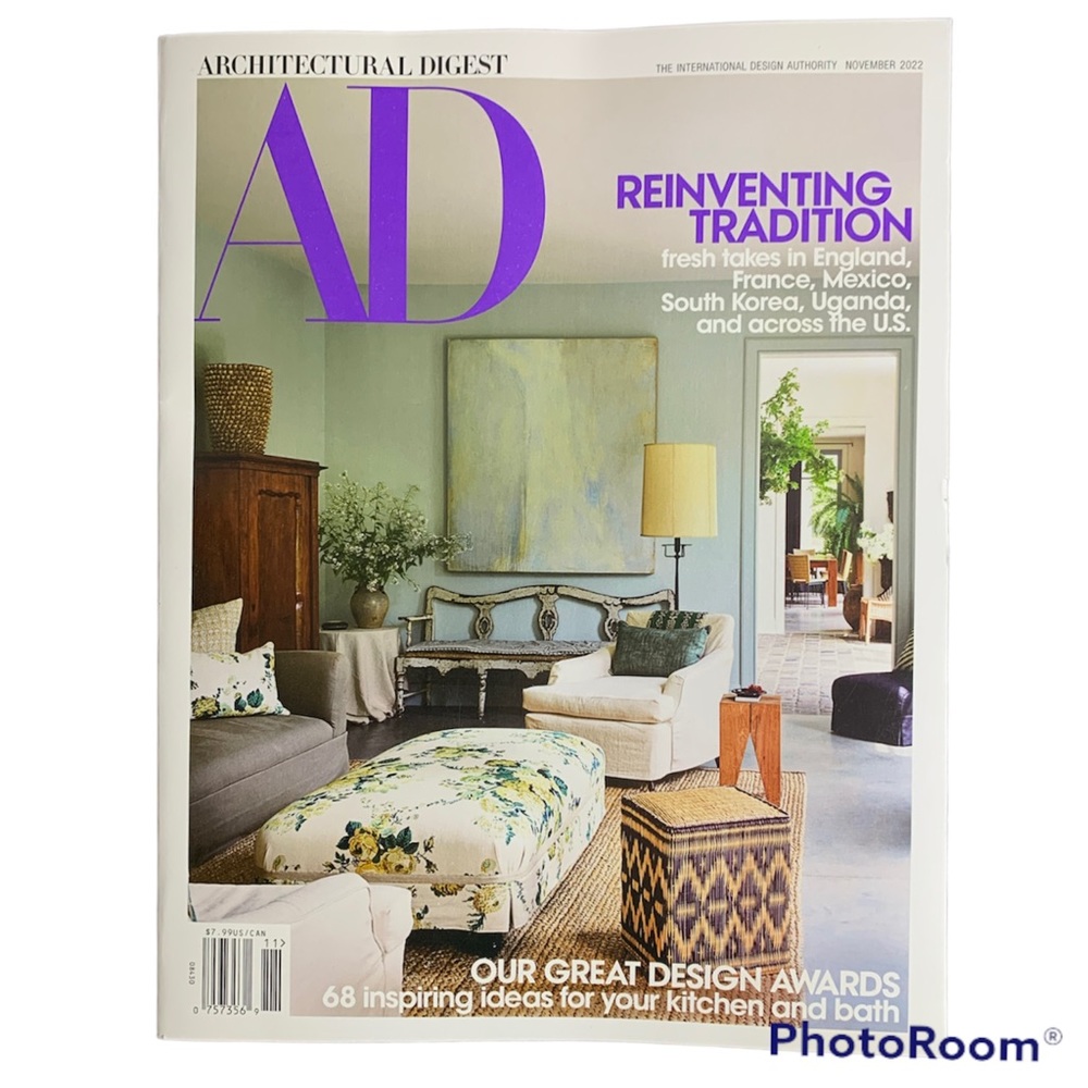 Architectural Digest Magazine November 2022 Reinventing Traditions Design Awards